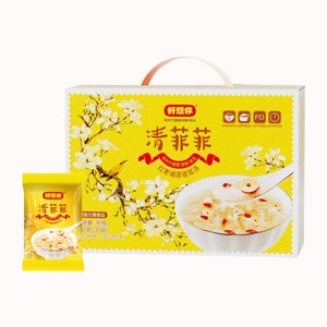 【中国直邮】 好想你 清菲菲红枣银耳汤 450g 1箱 莲子羹 礼盒 早餐冲泡 即食冻干 轻颜银耳羹