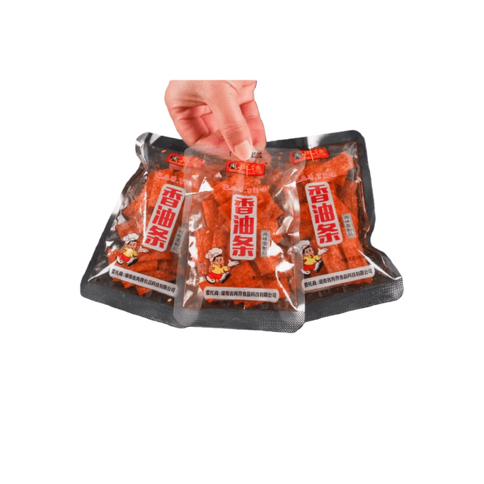 Zhou Zaide Spicy Strips Zhou’s Sesame Oil Sticks, Crispy and Aromatic, Magical Spicy Threads, Popular Nostalgic Childhood Snack, 20g*5 Packs