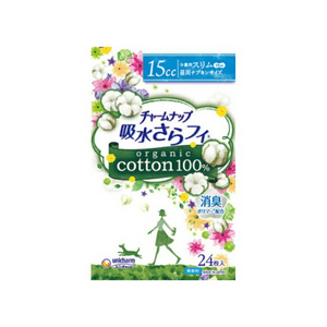 Charm Nap Absorbent Sarasafe Organic Cotton Light Use Unscented Wingless [15cc 19cm (24 sheets)]