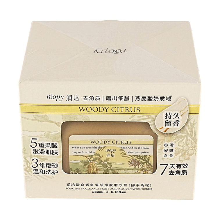 푸제르 향 AHA 바디 스크럽, 부드러운 피부결을 위한 순한 각질 제거 스크럽 (255g) 4