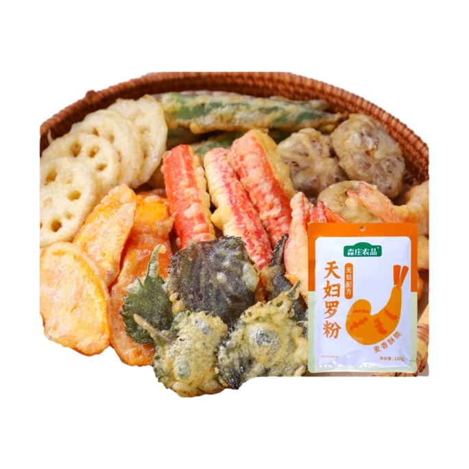 Tempura Crispy Deep-Fried Flour Deep-fried Shrimp Wrap Flour Japanese Style Breadcrumbs 100g*1 bag