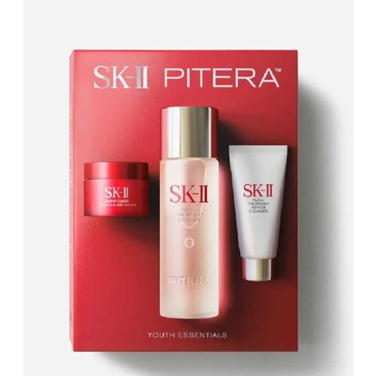 【日本からの直送】日本現地版 SK-II SK2 限定トラベル小物セット 妖精水 75ml + 赤いビッグボトル 15ml + 洗顔料 20g