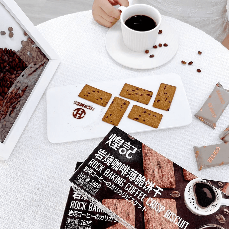 煌记 岩烧咖啡薄脆饼干 160g 7