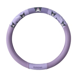 Car Steering Wheel Cover Four Seasons General Anti-Slip Absorbent Fine Mesh Circulation Breathable-Kuromi 1Pc