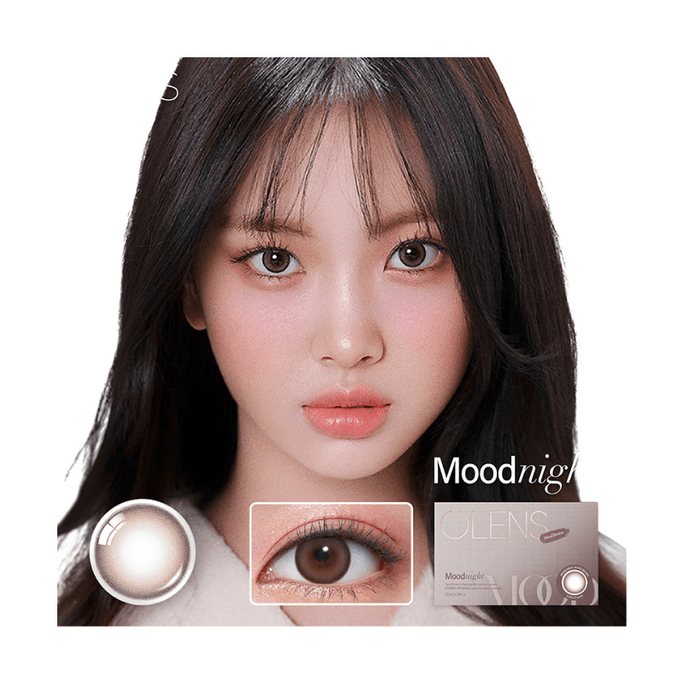 Moodnight Brown Half-Yearly Contacts 1 Lense Box 0