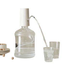 【中國直郵】 OLAYKS 飲水機桶裝水抽水器礦泉水出水器電動抽水泵自動上水器 陶白色 一個裝