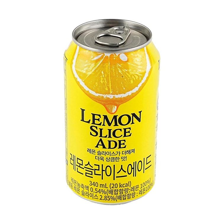 韩国JAYONE 真柠檬片汽水 340ml*6罐【含新鲜柠檬片】【GS25便利店同款】 6