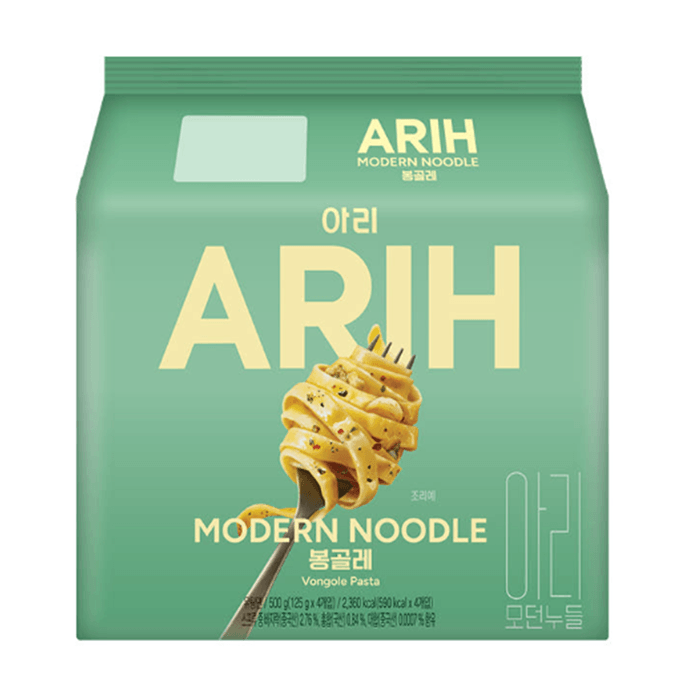 【Expédition directe de Corée】 Corée PALDO collaboration BTS PALDO ARIH saveur de crevettes et d'ail nouilles mélangées 500g (125g × 4 paquets)