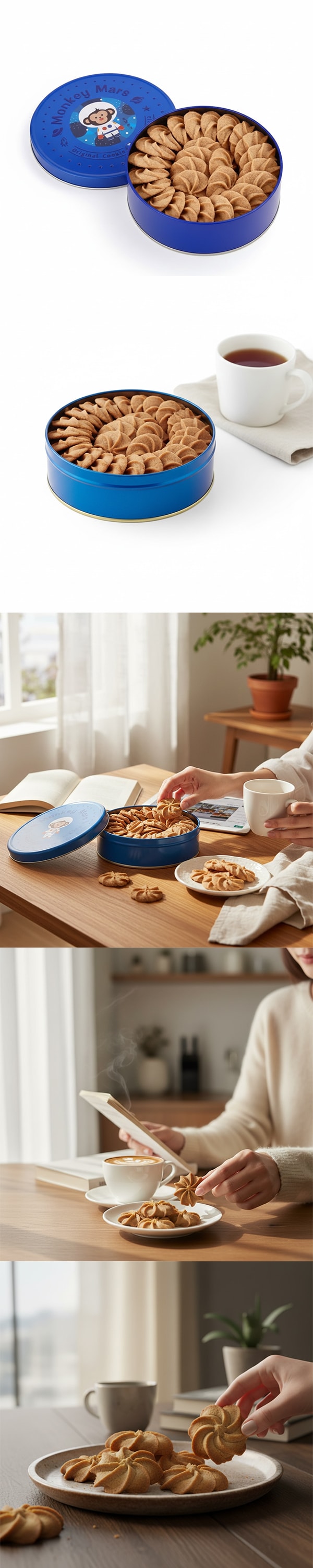 【台灣直郵】 台灣 火星猴 咖啡奶酥曲奇 180g [附提袋] (保存期限:2026/03/19)