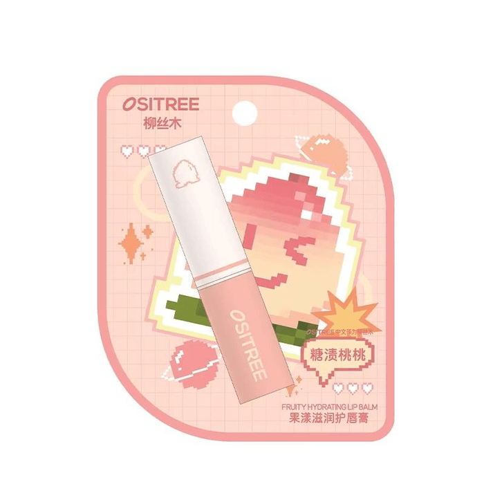 Fruity Lip Balm, Candied Peach, 3.5g, 1 Piece Per Pack