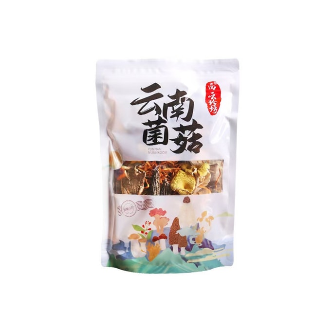 Yunnan Mushroom Blend 100g 1 bag Morel Bamboo Fungus Cordyceps Soup Enhancer Dried Delicacy Nourishing