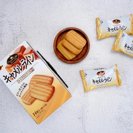 日本BOURBON波路梦 焦糖曲奇 14枚入 100g