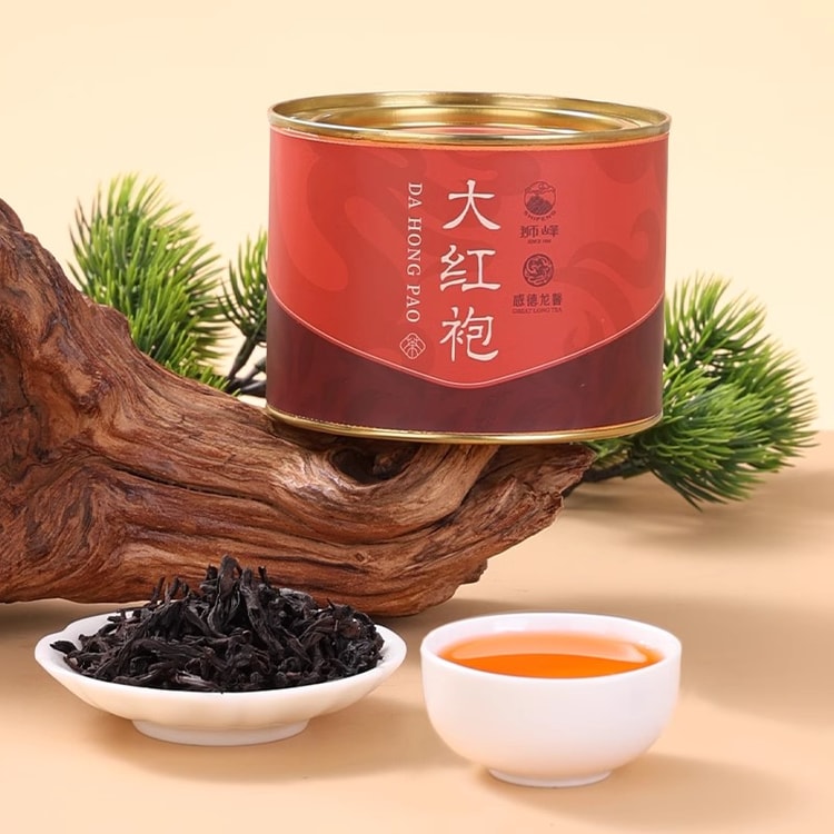 中国直送】十峰茶 武夷山大紅袍 高級本場瀘州風味烏龍岩茶 小缶