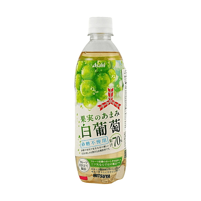 日本ASAHI朝日 三矢白葡萄味汽水 500ml【70%果汁】【不添加砂糖】