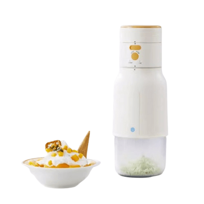 Juice Extractor Small Portable Juice Cup Fruit Sheep Ice Machine Shaved Ice Electric Juice Cup Li-White