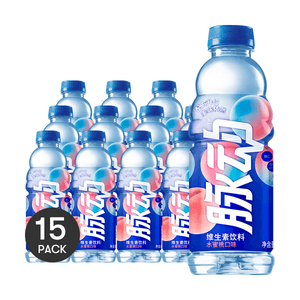 达能 脉动维生素饮料 水蜜桃口味 600ml*15【15瓶装】