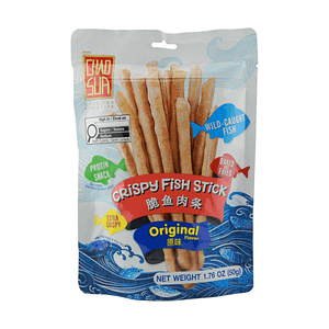 바삭한 생선 스틱 오리지널 맛 1.76oz【튀기지 않고 구운】【단백질 스낵】