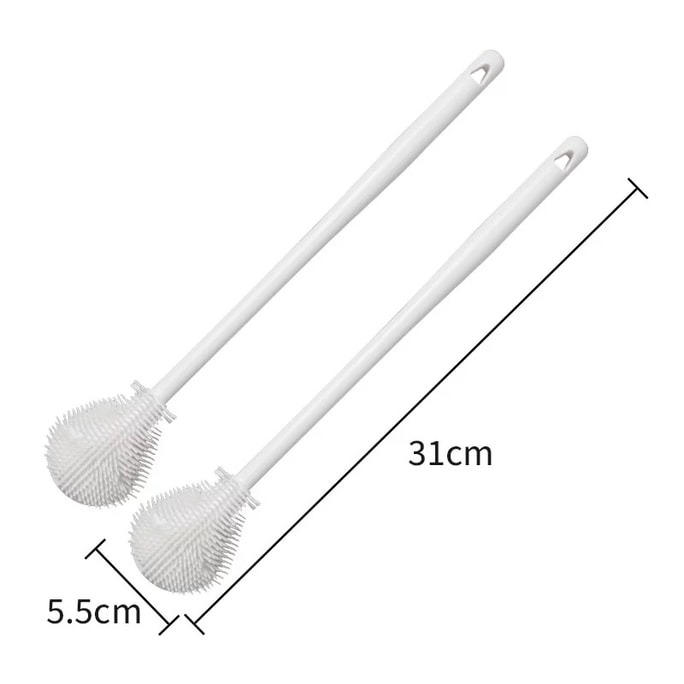 Long Handle Cleaning Brush Kettle Cup And Bottle Brush Clean No Dead Corner Cup Lid Brush 2pcs