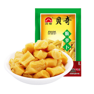 Crispy radish with dried pickles appetizer instant pickled mustard original 90g