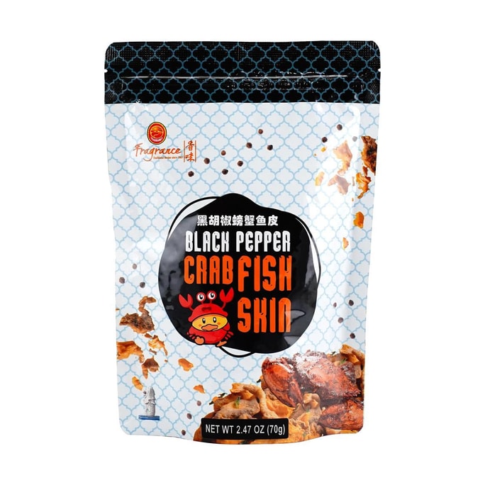 Black Pepper Crab Salted Egg Fish Skin 2.47 oz