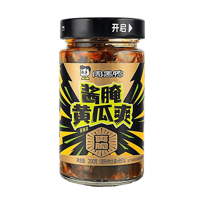  周黑鸭 酱腌黄瓜爽 酱腌菜 200g【爽脆开胃配饭配面榨菜咸菜】