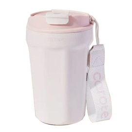 당근 이중벽 세라믹 보온 물병 - 컵 하나로 두 가지 용도 [그라데이션 핑크] 뜨거운 커피/아이스 커피 및 아이스 콜라에 적합 [√내식성 √내산성/내알칼리성 √얼룩 방지]