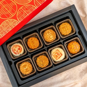 Reunion Moon Gift Mooncake Gift Set 8pieces 14.1 oz【Mid-Autumn Festival Mooncakes】