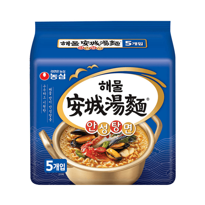 【韩国直邮】韩国NONGSHIM农心 安城汤面海鲜味112g x 5p