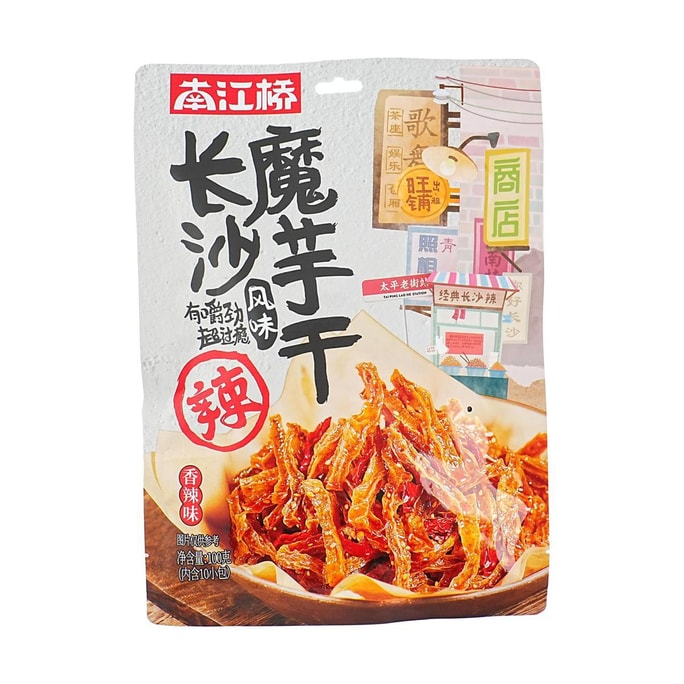 南江桥 长沙风味魔芋干 香辣味 100g