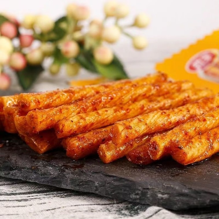 징펑닥터 소고기 힘줄 20g*6팩, 매운 글루텐, 두부 스틱, 두부 제품 매운 슬라이스, 매운 스틱 [추억의 어린 시절] 8
