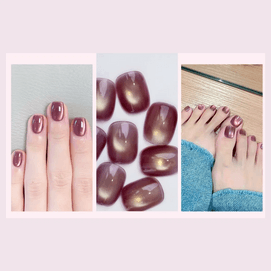 MR.WISH心愿先生 猫眼美甲笔 七效合一美甲笔 懒人单手居家美甲指甲油刷一体 #乌木玫瑰【HOT】