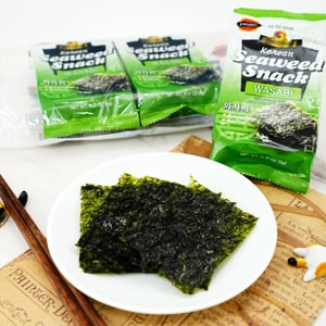 Korean Seaweed Snack Wasabi Flavor 3 Packs 0.52 oz