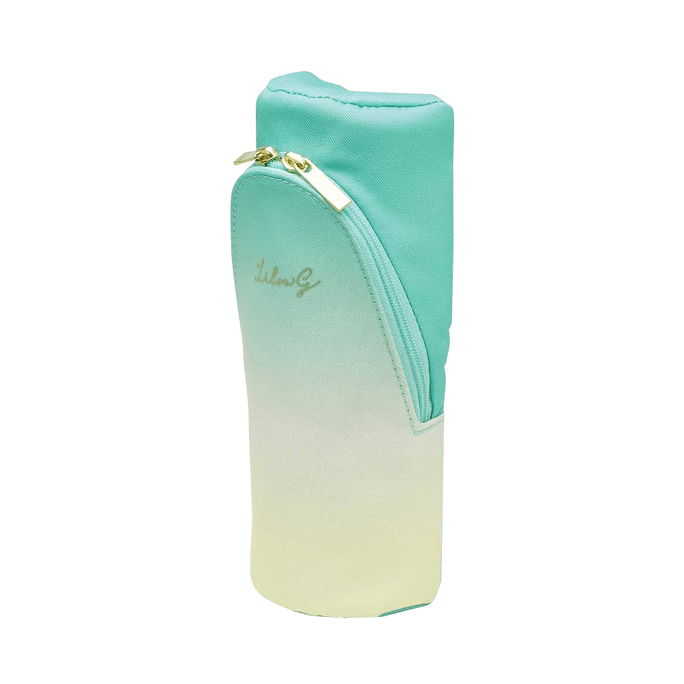 日本SONIC Smaster Lil 直立式漸層色筆袋 #FD-3417-G 綠色