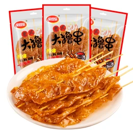 Yu Tongle's old-fashioned large-scale skewers shredded vegetarian meat and bean products spicy strips sweet and spicy nostalgic childhood snacks 60g*3 bags.