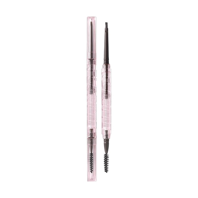 Chisel Tip Powder Brow Pencil, Waterproof & Long-Lasting, #01 Soft Ash Black Matte for Dark/Black/Cool-Toned Hair