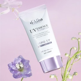 UV Essence Waterfull+ Sunscreen, Purple Correcting Tone-Up SPF50+·PA++++, 1.69 fl.oz., Vegan [buy one get one free]