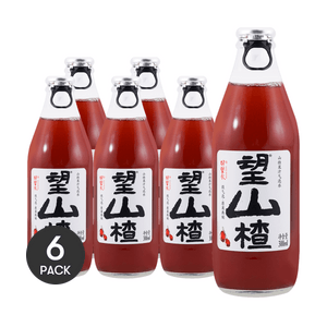 好望水 望山楂汽水 微气泡 山楂味 碳酸饮料 300ml*6【6瓶装】