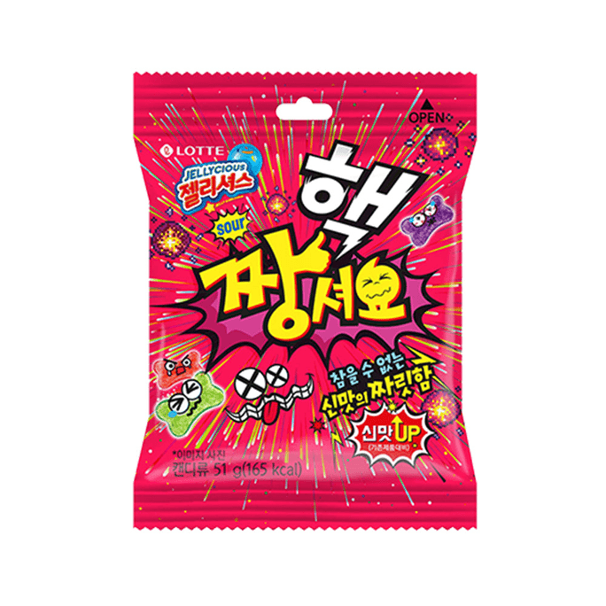 韩国LOTTE Korea乐天超酸软糖3种口味51g