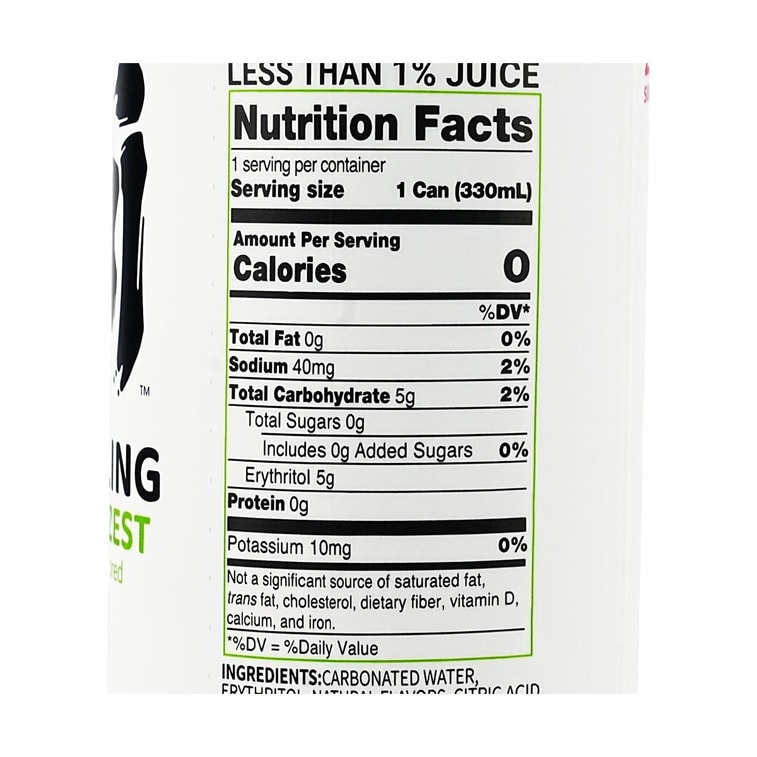 Sparkling Water Pomelo Zest Flavor, Soda Beverage,11.16 fl oz * 6 Pack【0 Sugar 0 Calories 0 Fat】 12