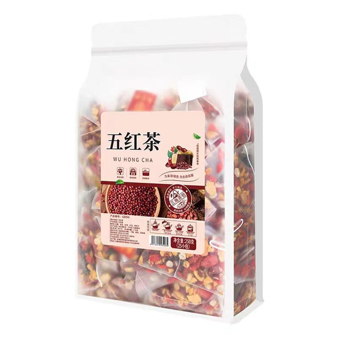 珍麥思 五紅茶 紅糖枸杞紅棗花生紅豆組合茶 補氣血 養生 250g/袋