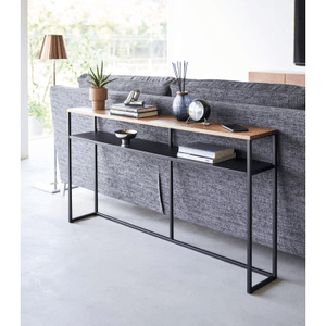 Long Console Table - Steel Black