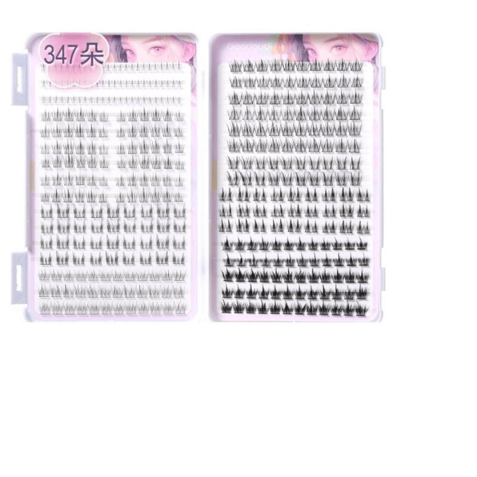 Eyelash Book False Eyelash Lazy Natural Simulation Requires Adhesive 347 Cluster Family Photo Mixing Disc 11*13mm*1 Box