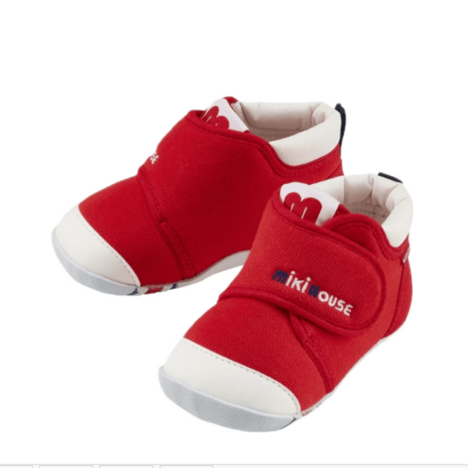 【日本直邮】MIKIHOUSE||儿童一段经典学步鞋 获奖童鞋 ||红色 13.0cm 1双