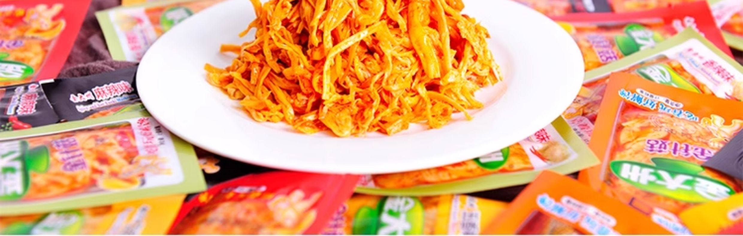 【中国直邮】 金大州 金针菇零食 素食菌菇小吃 香辣熟食 开味即食下饭小菜开胃咸菜 300g(15g/20袋)