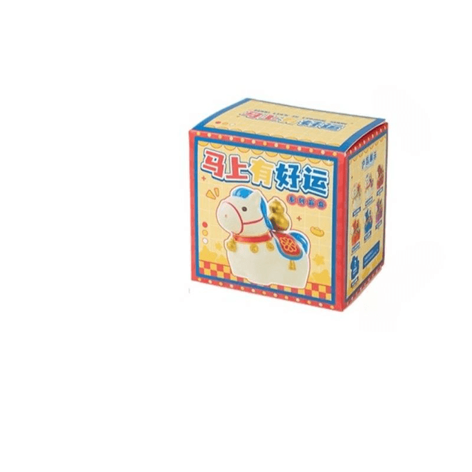 [중국 직배송] 만완 2026년 말띠 해 마스코트 탁상용 스트레스 해소 및 힐링 장식 블라인드 박스 7*4*6cm