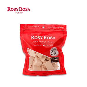 【日本からの直送】ROSY ROSA コットンパッド（三角台形パウダーパフ付き）（30個入り）