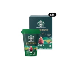 [중국 직배송] 스타벅스 중국 에스프레소 액상, 무설탕, 무지방, 인스턴트 블랙 커피 [25ml*6컵], 진한 블랙 커피 액상 *1박스