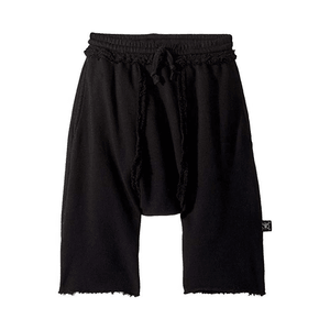 Nununu Kids Harem Sweatshorts In Dyed Black 18-24M