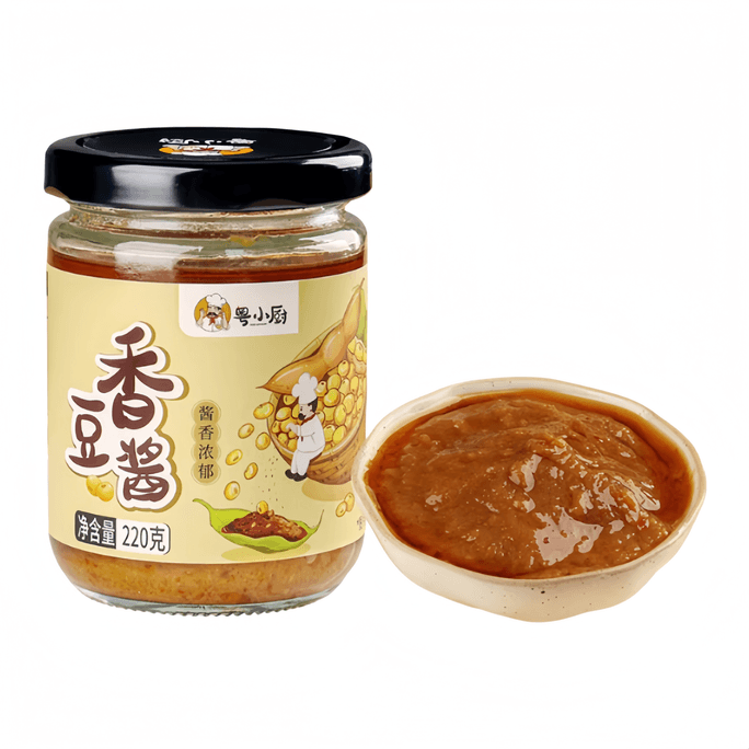 Yue Little Chef Fragrant Soybean Paste, Yellow Soybean Paste, Doubanjiang 220g*1 bottle