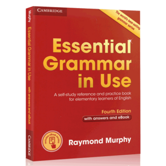 【中国直邮】Essential Grammar in Use with answers and eBook 4ed. 剑桥初级英语语法书